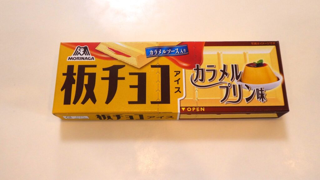 板チョコアイスカラメルプリン味