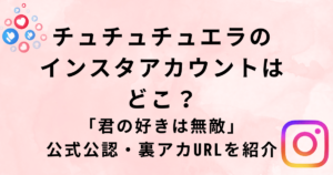 チュチュチュエラのインスタアカウントURL